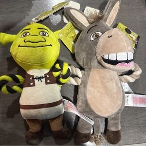 Dreamworks Shrek And Donkey X Primark Plush Pet Toy Dog Toy